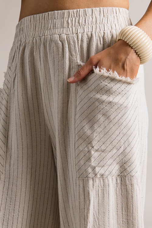 Frayed Pinstripe Pants, Oatmeal - 0621-121h.jpg