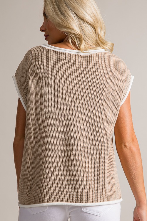 Contrast Edge Sweater Vest, Natural - 0621-185.jpg