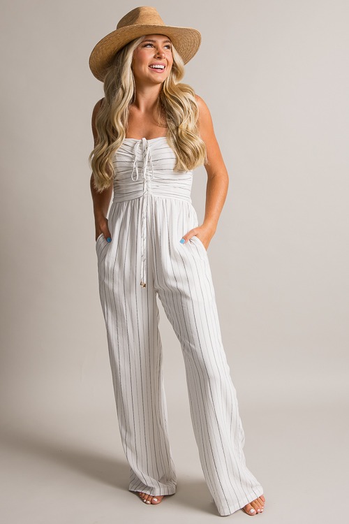 Striped Halter Jumpsuit, Off White - 0621-2h.jpg