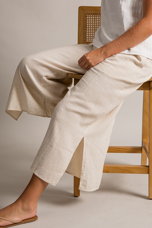 Linen Blend Pants, Natural - 0621-512h.jpg