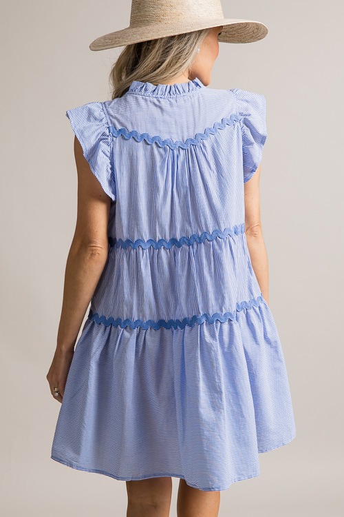 Pinstripe Ric Rac Dress, Blue - 0621-546.jpg