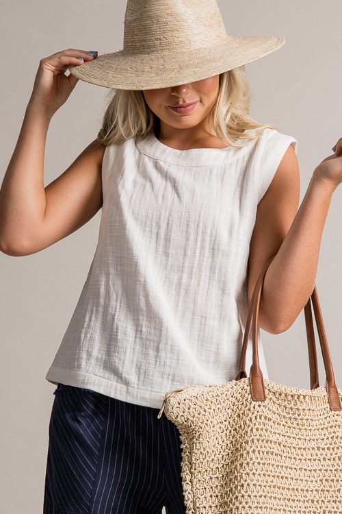 Simple Gauze Tank, Off White - 0621-86p.jpg