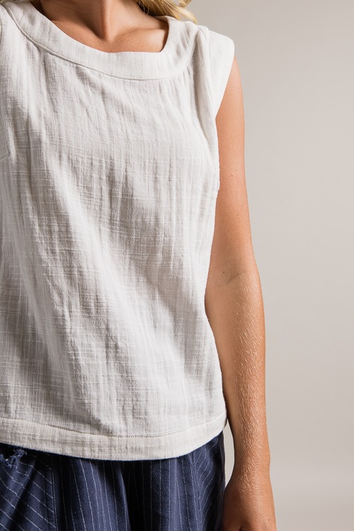 Simple Gauze Tank, Off White - 0621-87h.jpg