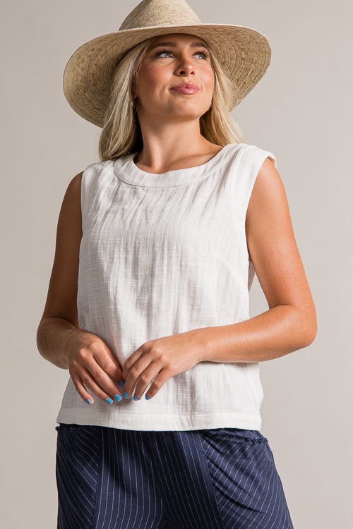 Simple Gauze Tank, Off White - 0621-90.jpg