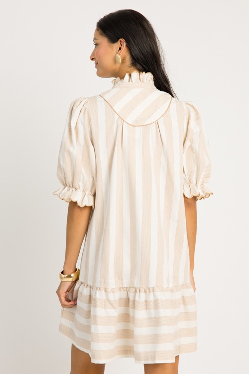 Harrison Stripe Dress, Taupe - 0623-101.jpg
