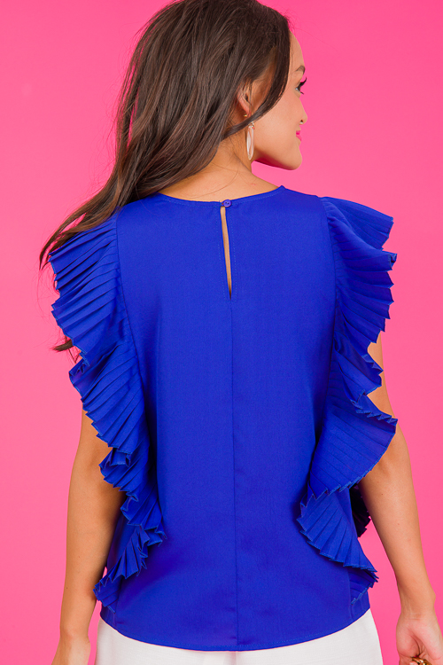 Side Show Blouse, Royal