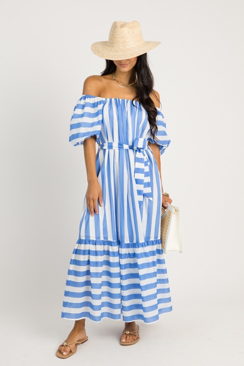 Bonnie Stripe Maxi, Blue