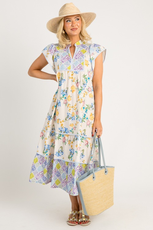 Mixed Muse Midi, Blue Mix