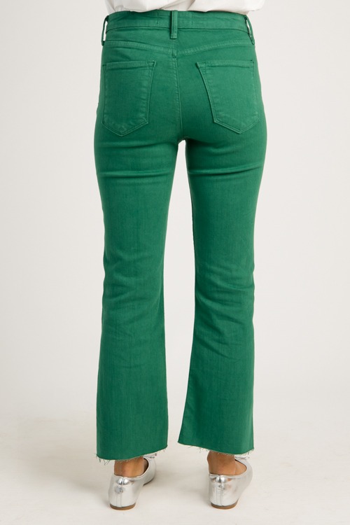 Raw Hem Crop Flares, Green - 0624-101.jpg