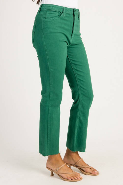Raw Hem Crop Flares, Green - 0624-129.jpg