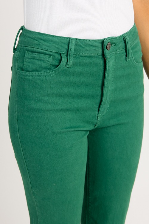 Raw Hem Crop Flares, Green - 0624-130.jpg