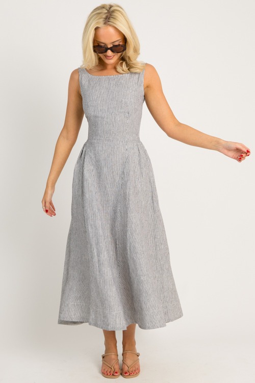 Pinstripe Linen Maxi, Black Whi - 0624-2.jpg