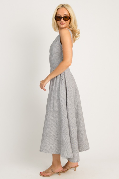 Pinstripe Linen Maxi, Black Whi - 0624-3.jpg