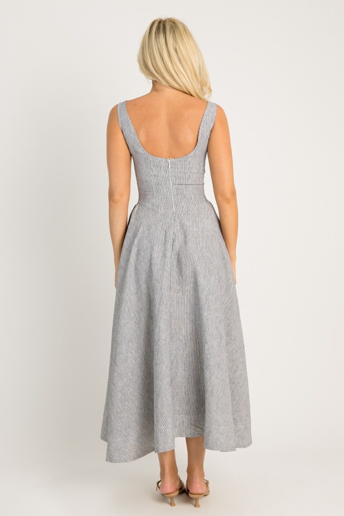Pinstripe Linen Maxi, Black Whi - 0624-4.jpg