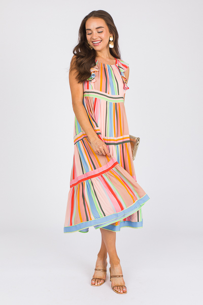 Seychilles Stripe Midi, Pink