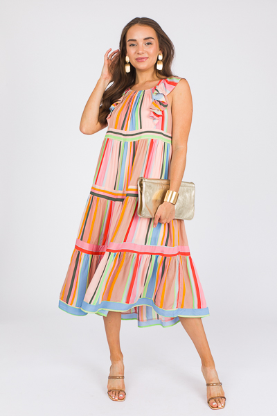 Seychilles Stripe Midi, Pink