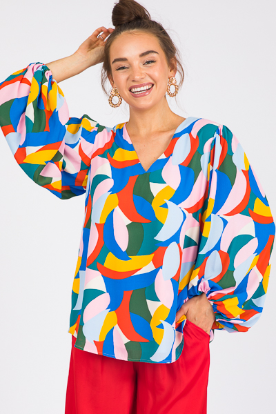 Necessary Bubble Blouse, Abstract