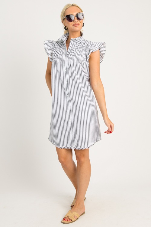 Stripe Fray Trim Shirt Dress - 0624-91.jpg