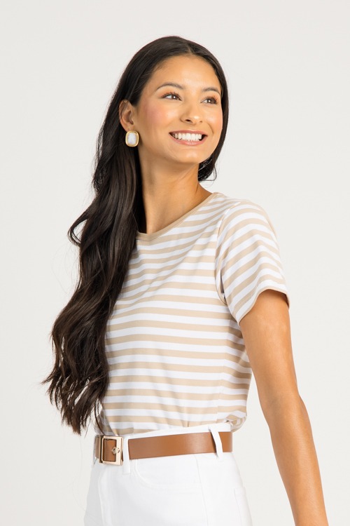 Basic Stripe Tee, Light Khaki - 0625-26h.jpg