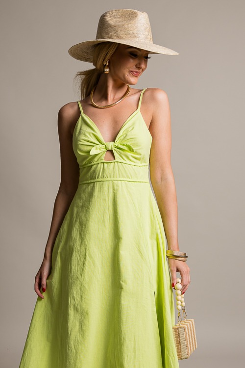 Lime Linen Maxi