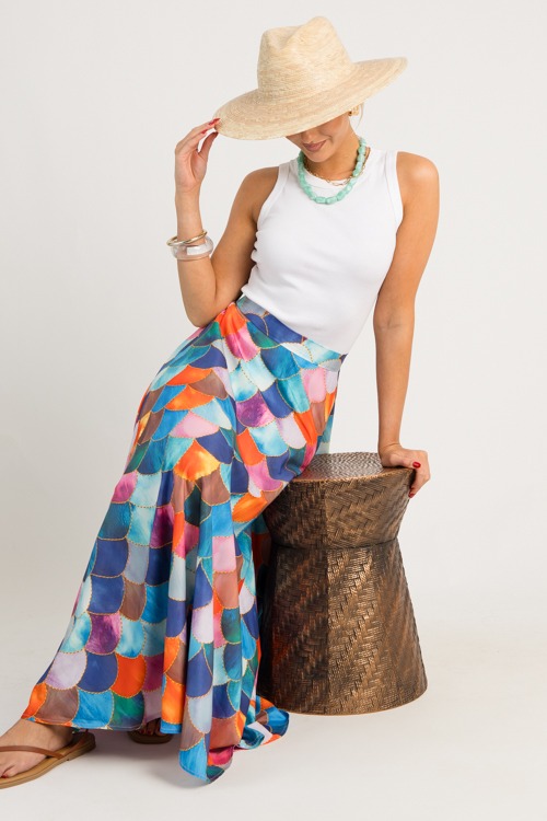 Scale Up Maxi Skirt, Multi