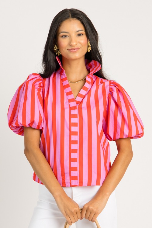Bold Stripe Top, Pink Red - 0626-57.jpg
