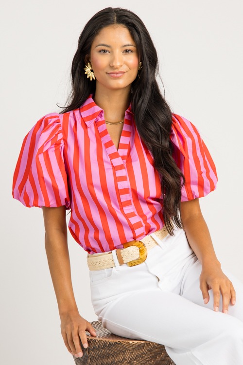 Bold Stripe Top, Pink Red - 0626-61.jpg