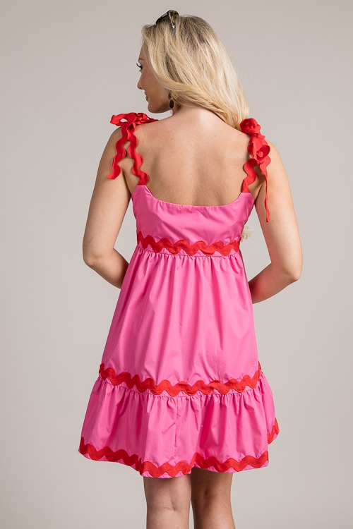 Tie Strap Ric Rac Dress, Pink - 0626-75.jpg