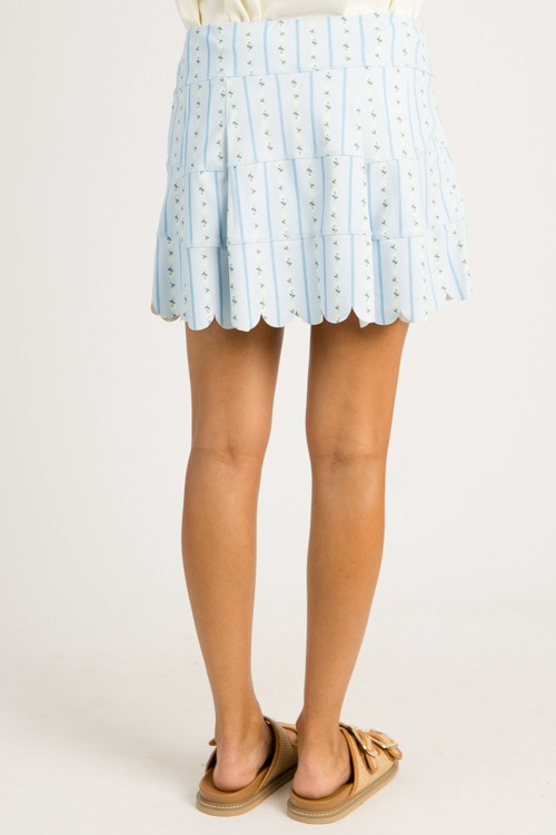 Floral Stripe Scallop Skort, Bl - 0626-89.jpg