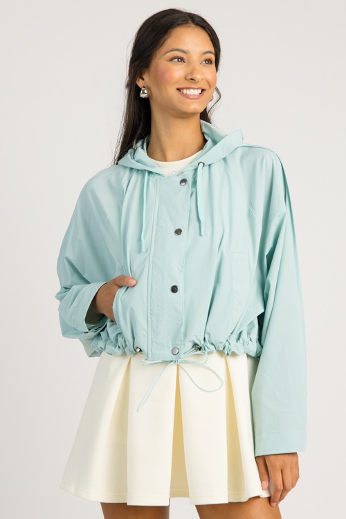 Modern Style Windbreaker, Mint - 0626-99h.jpg