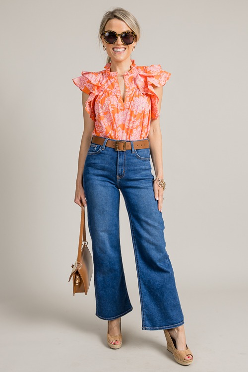 Janette Floral Top, Orange - 0627-109.jpg