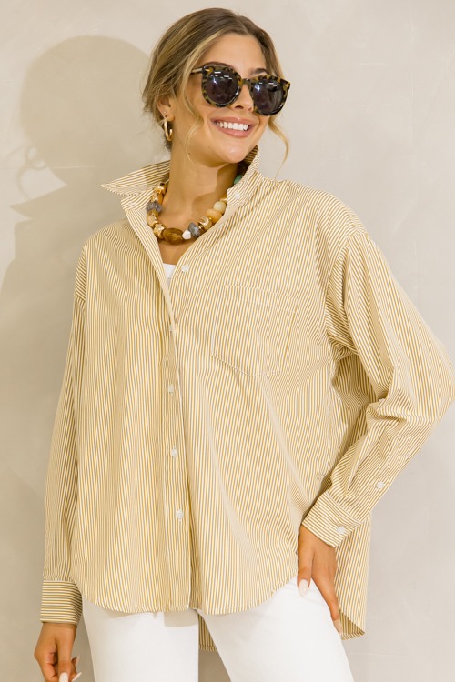 Striped Shorts Set, Bronze - 0627-121.jpg