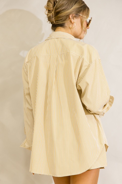 Striped Shorts Set, Bronze - 0627-136.jpg