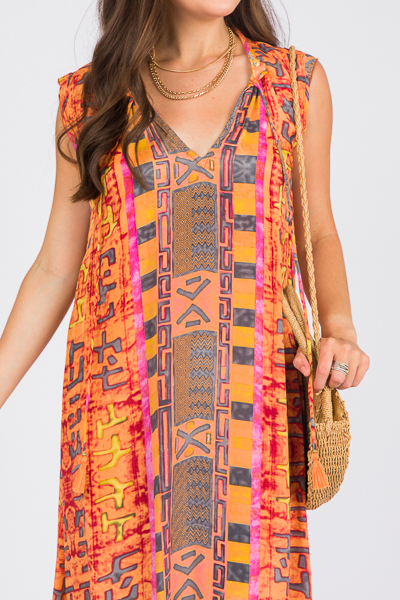 Tanzania Belted Maxi, Rust - Sale - The Blue Door Boutique