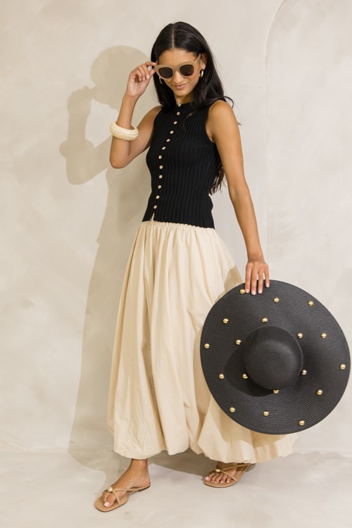 Rib Knit Button Tank, Black - 0627-269.jpg