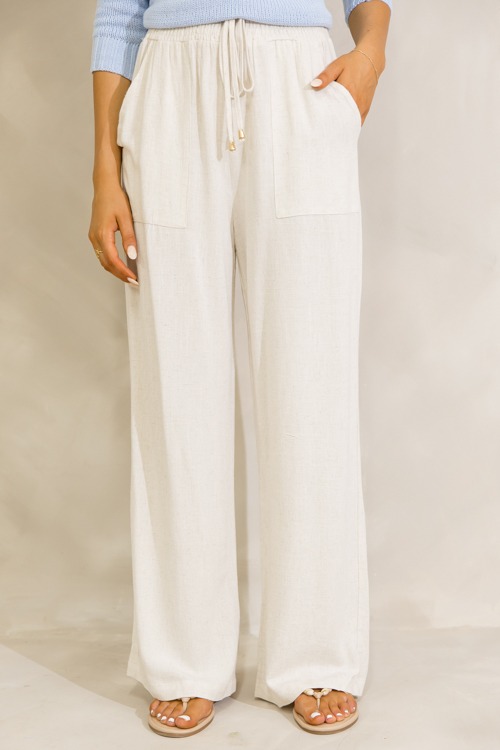 Kinley Linen Pants, Natural