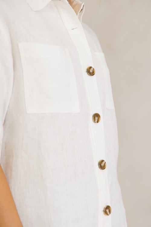Short Sleeve Linen Shirt, Off W - 0627-322.jpg