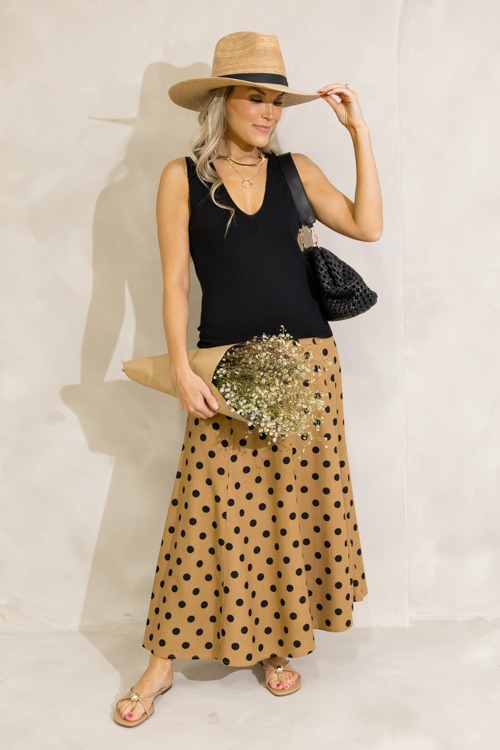 Polka Dot Maxi Skirt, Mocha Black - 0627-395.jpg
