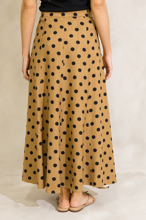 Polka Dot Maxi Skirt, Mocha Black - 0627-400.jpg
