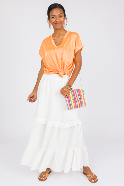 Tiered maxi clearance skirt for sale