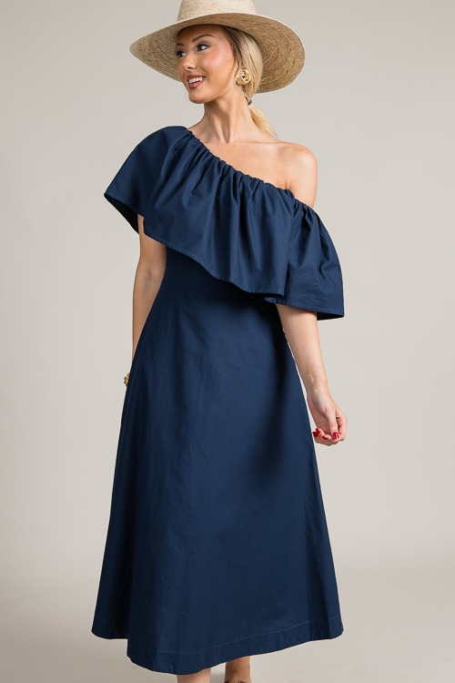 One Shoulder Midi, Navy - 0627-50.jpg