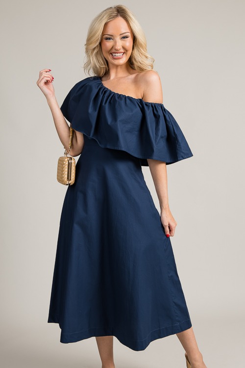 One Shoulder Midi, Navy - 0627-54.jpg