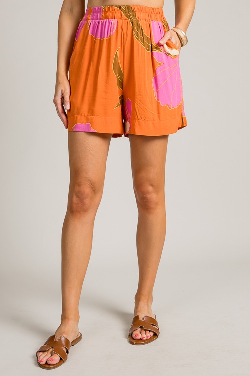 Raya Shorts, Apricot Pink