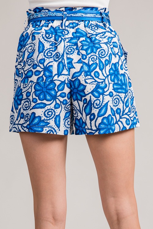 Barbados Belted Shorts, Blue - 0628-100.jpg