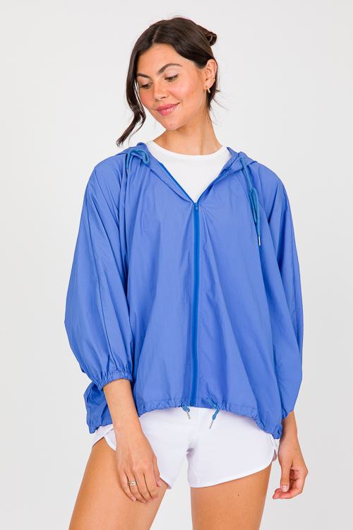 Dolman Zip Jacket, Royal Blue