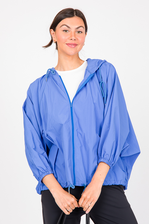 Dolman Zip Jacket, Royal Blue