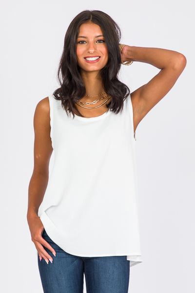 Closet Staple Tank, Off White