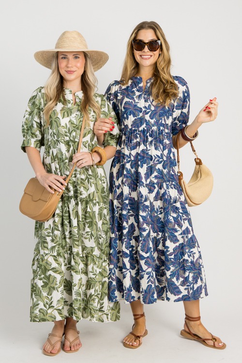 Caden Leaf Maxi, Navy Mix