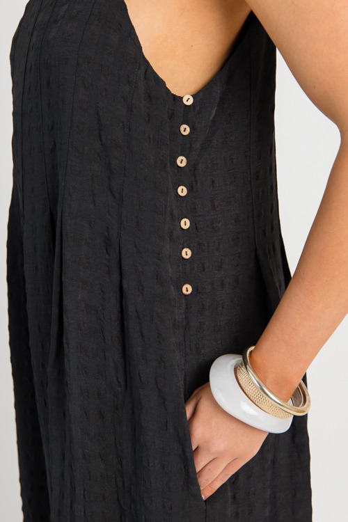 Tonal Texture Jumpsuit, Black - 0701-11h.jpg