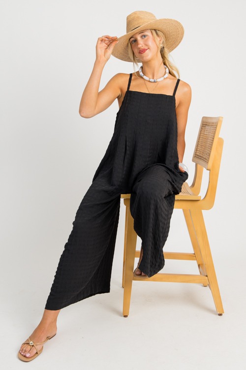 Tonal Texture Jumpsuit, Black - 0701-12.jpg